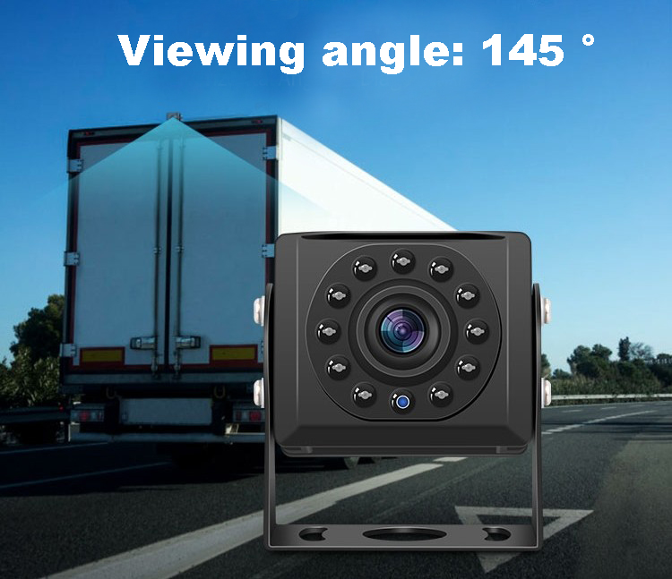 kamyonlar için 175 derecelik açıya sahip arka görüş kamerası
