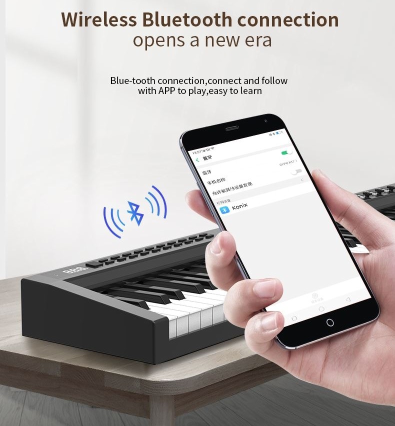 dijital piyano bluetooth akıllı telefon
