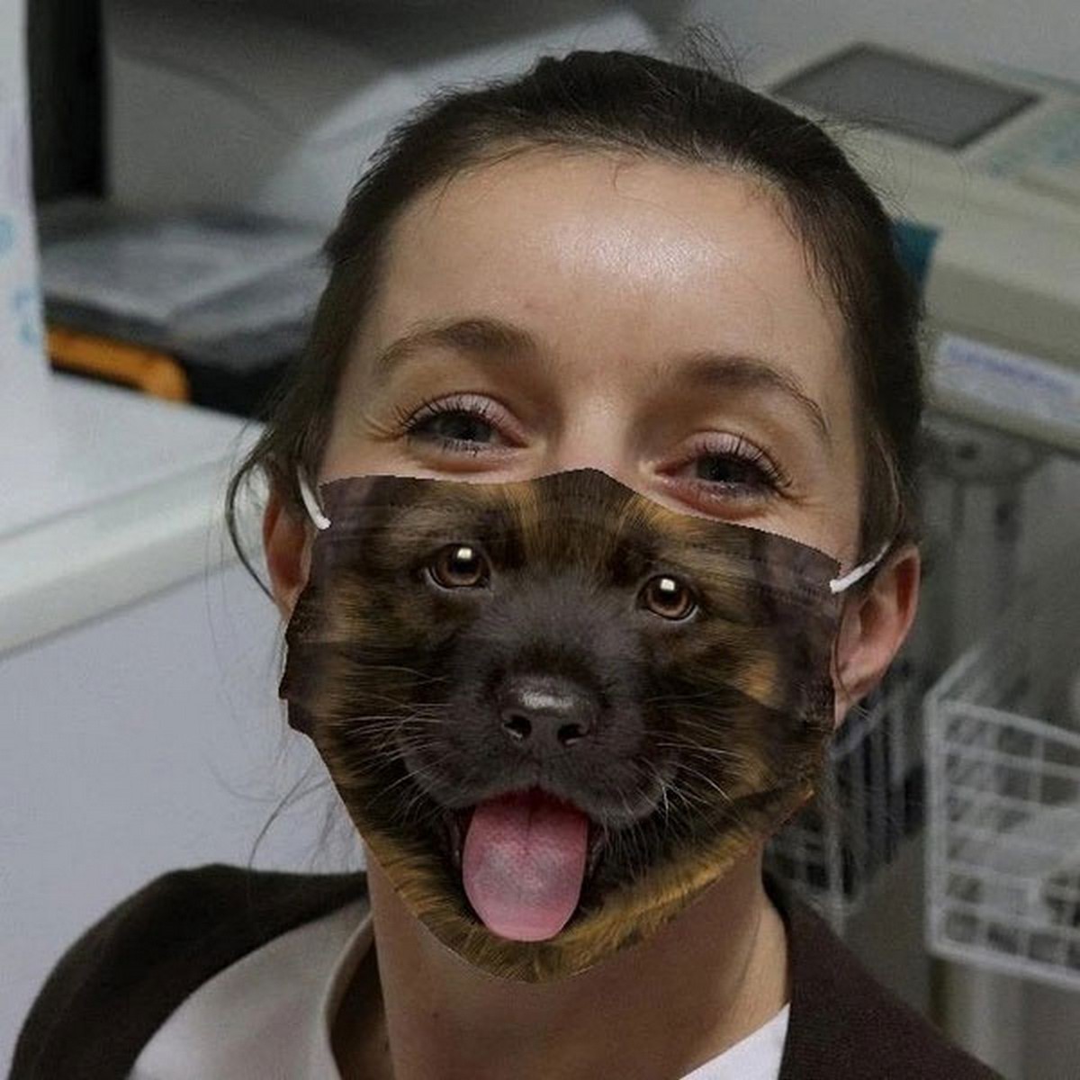 kurt köpeği yüz maskesi
