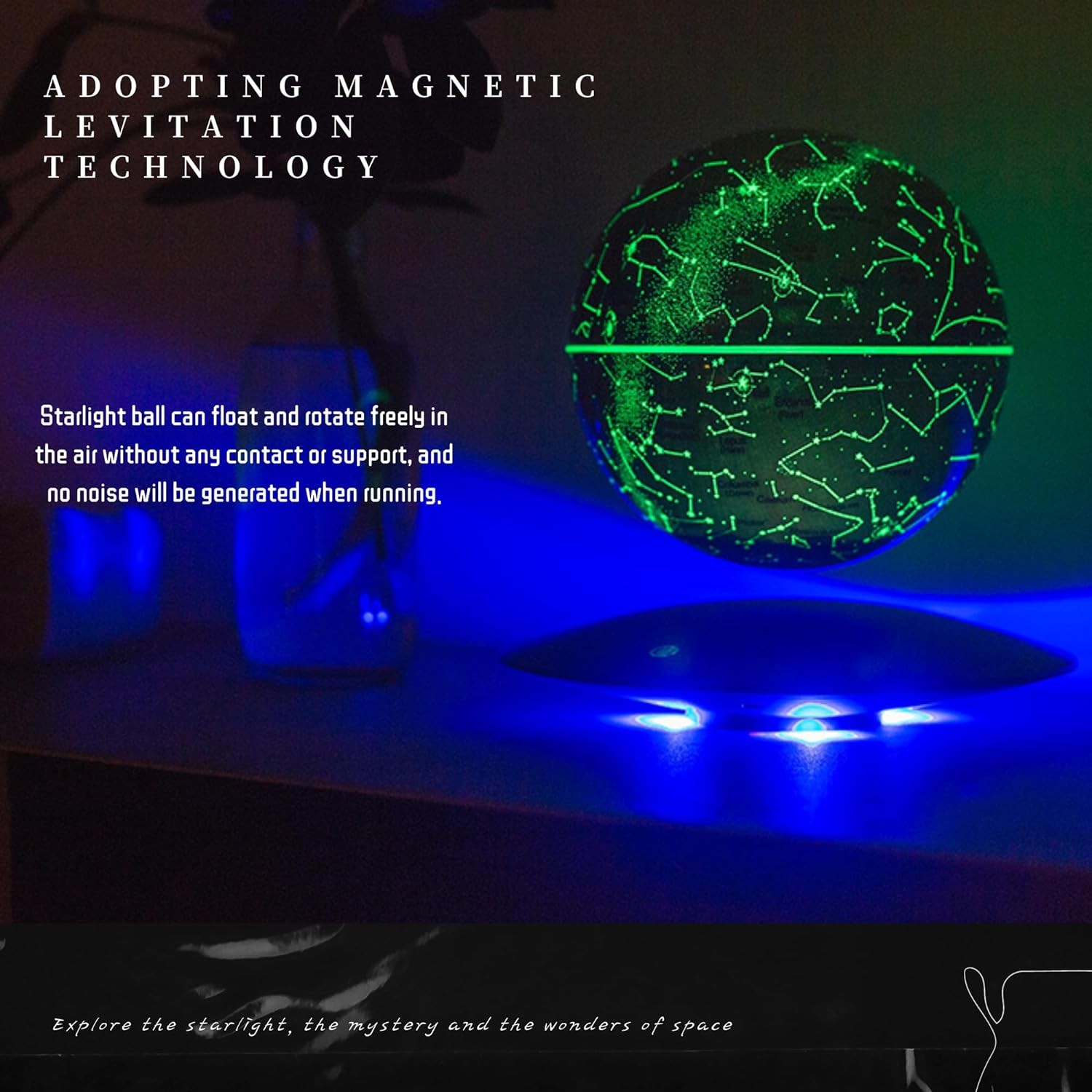 havaya yükselme teknolojisi - yüzen yuvarlak masa lambası