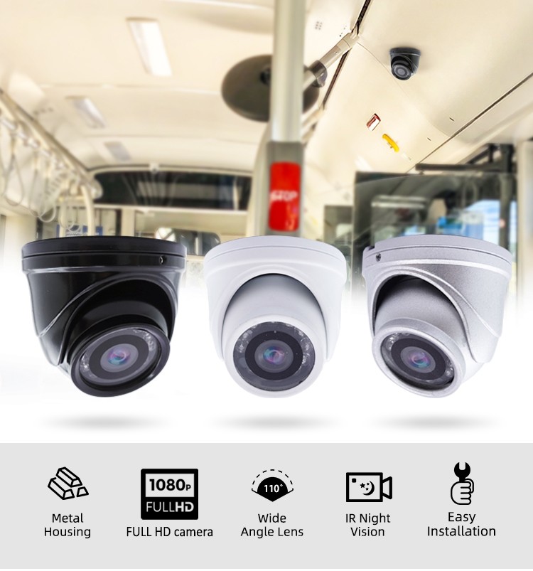 FULL HD araba kamerası AHD 3,6mm lens + 12 IR LED ve filtre