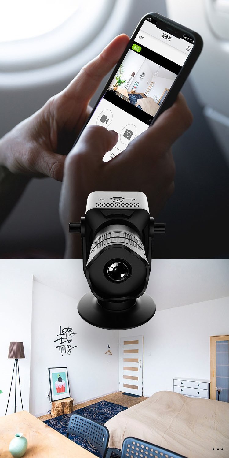 mobil mini casus kameradaki uygulama aracılığıyla canlı yayın
