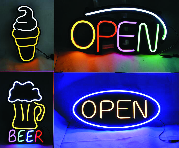 LED reklam - açık logo