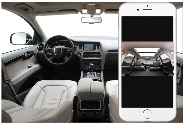 akıllı telefon uygulamasında profio x7 araç kamerası canlı görüntüsü - araç kamerası