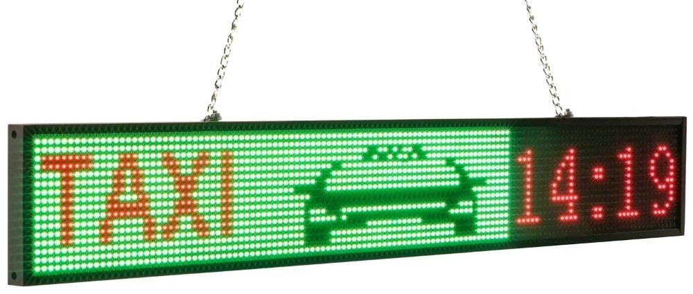 taksi için araba led panel renkli ekran