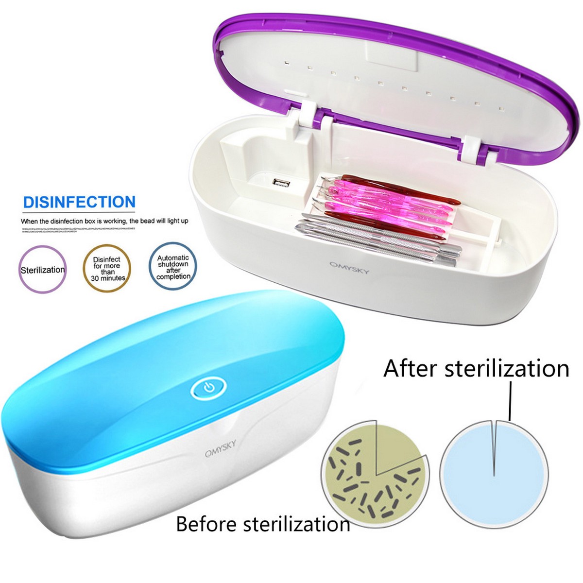 dezenfeksiyon için sterilizasyon kutusu