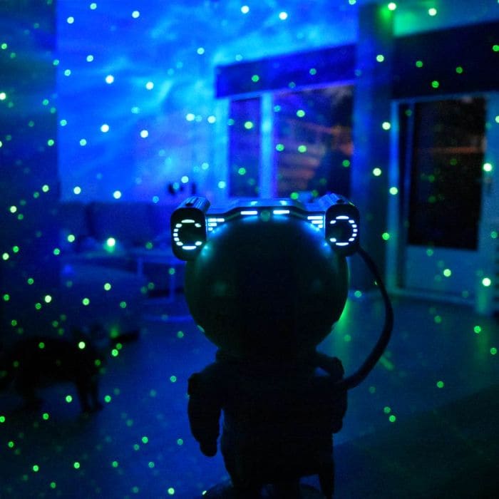Lazer projektör Astronot - duvardaki iç yıldız projektör