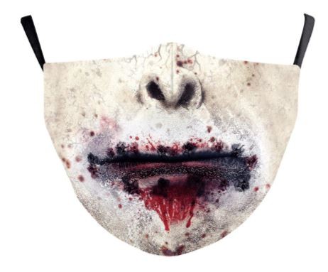 yüz korkutucu için zombi maskesi