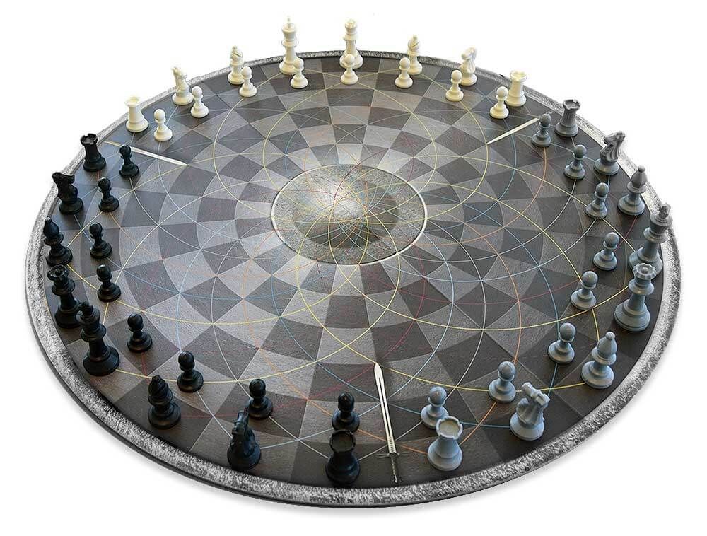 3 oyuncu (kişi) için yuvarlak satranç
