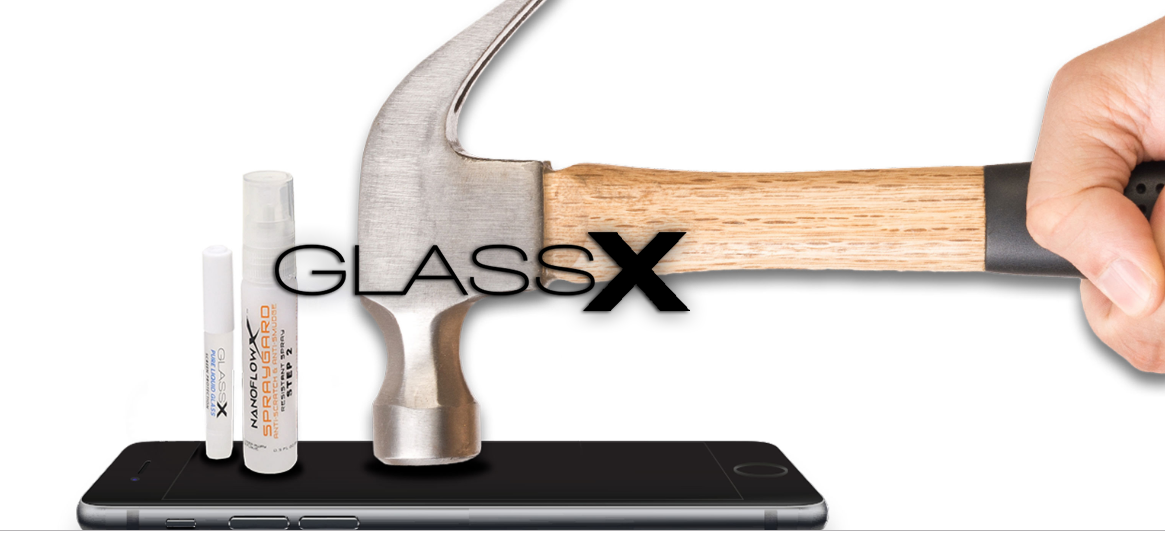 Smartphone GlassX için görünmez koruma