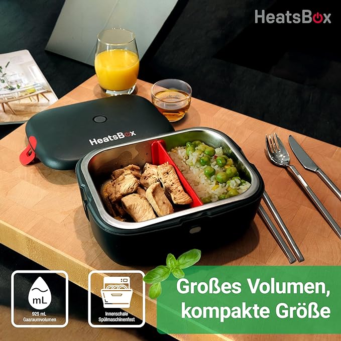 Heatbox'ı ısıtmak için kendi bataryasına sahip ısıtmalı yiyecek kutusu