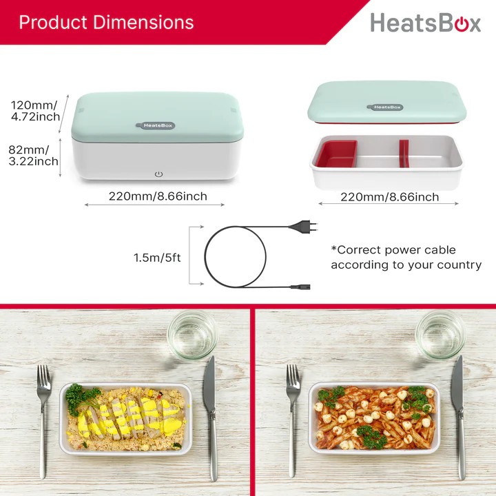 HeatsBox yaşam kutusu gıda termo elektrikli ısıtma taşınabilir