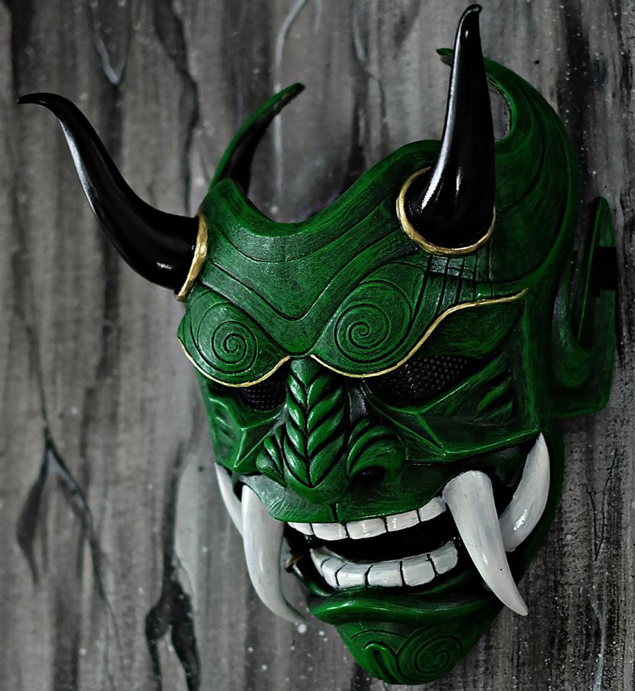 Cadılar Bayramı yüz maskesi - Japon suikastçı motifi