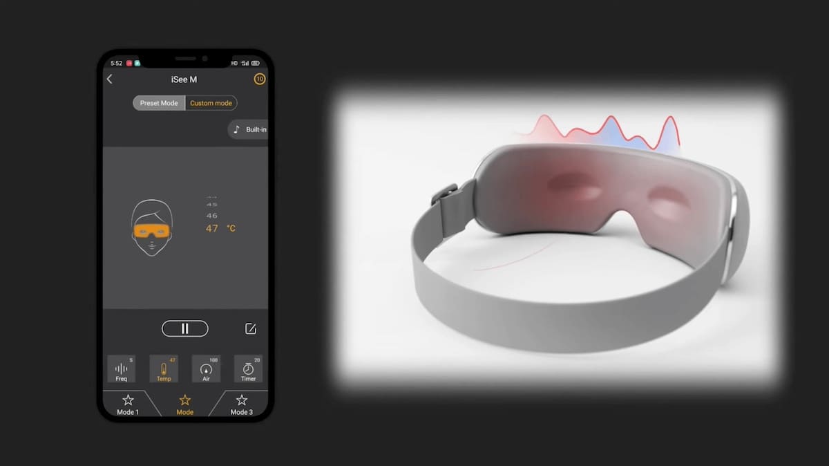 Akıllı teknolojiye ve Bluetooth bağlantısına sahip titreşimli gözlük