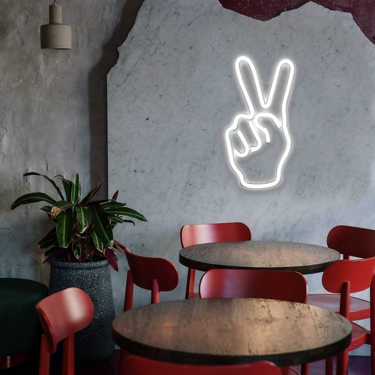 neon reklam barış duvarı led logosu