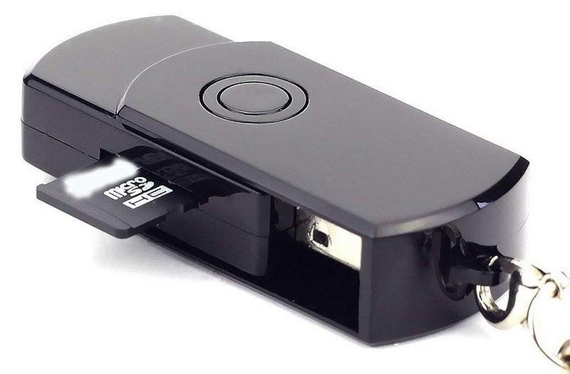 32 GB'a kadar SD/TF kart destekli USB gizli casus anahtar kamerası
