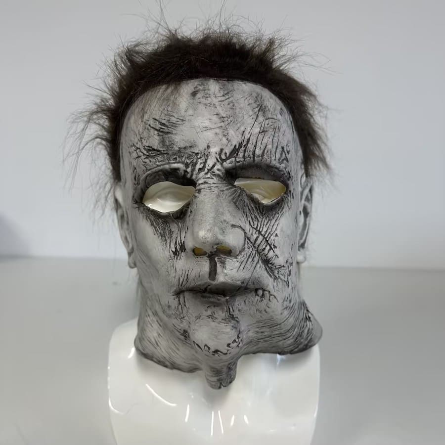 Erkekler (çocuklar) veya yetişkinler için korkunç Cadılar Bayramı maskesi Michael Myers