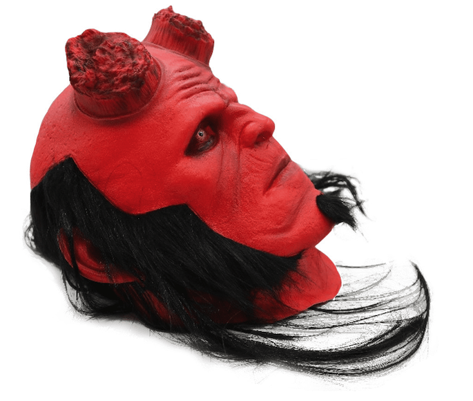 Şeytan yüz maskesi karnaval cadılar bayramı