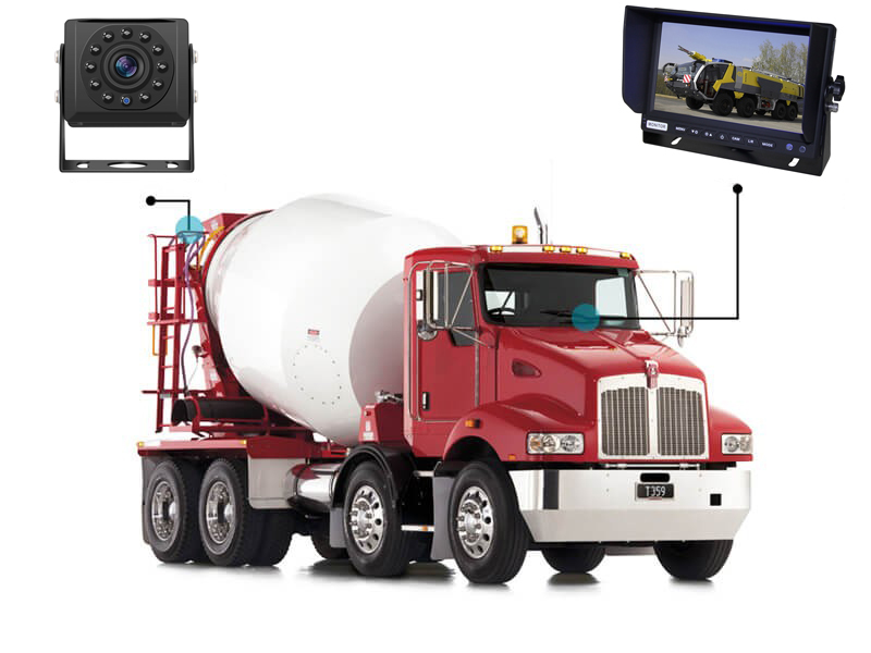 kamyonlar için park ve geri görüş kamerası sistemi