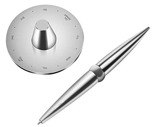 manyetik tabanlı gümüş paslanmaz çelik kalem