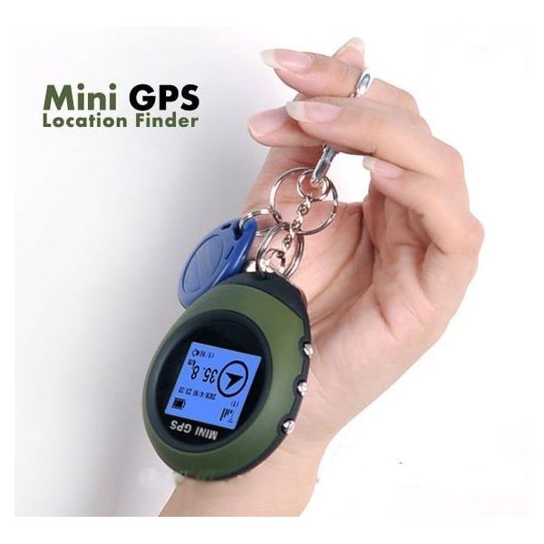 anahtar kolye anahtarlık halkası üzerinde mini gps navigasyon