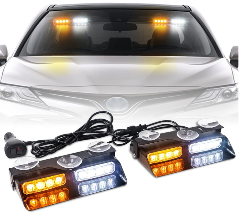 araba acil durum ışıkları yanıp sönen araba ışığı (mavi, kırmızı, beyaz, sarı, mor)