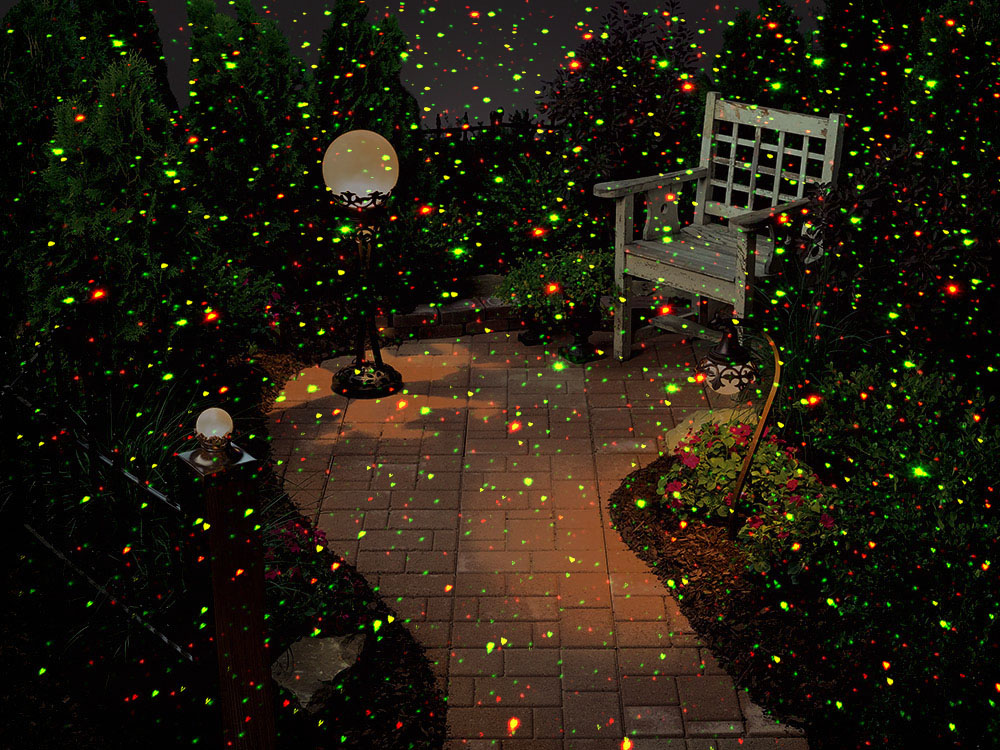 Ev projeksiyonu için Noel projektörü renkli lazer